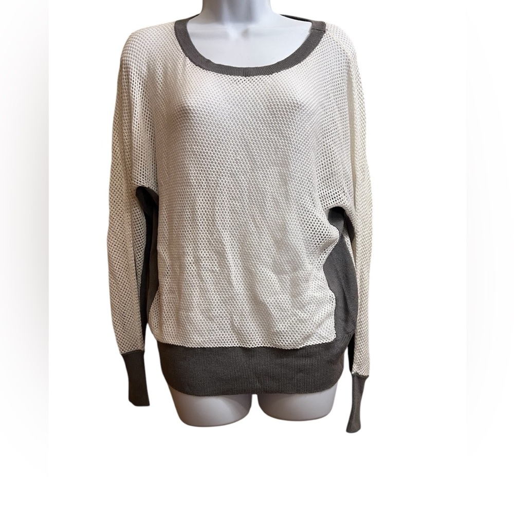Blanc Noir Two-Tone Sweater Size M